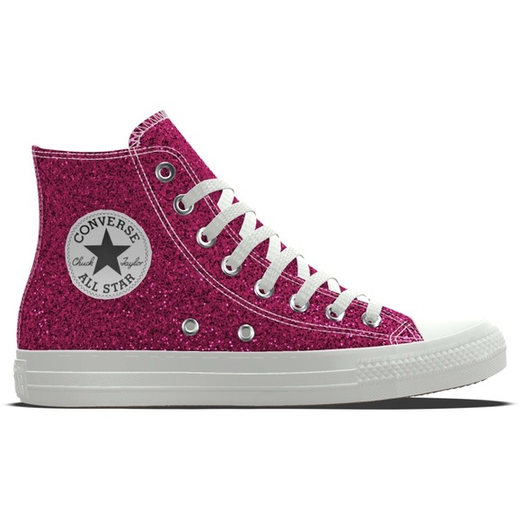 Converse Shoes - Converse Chuck Taylor All Star Glitter High-Top Sneakers Sneakers: Fuchsia